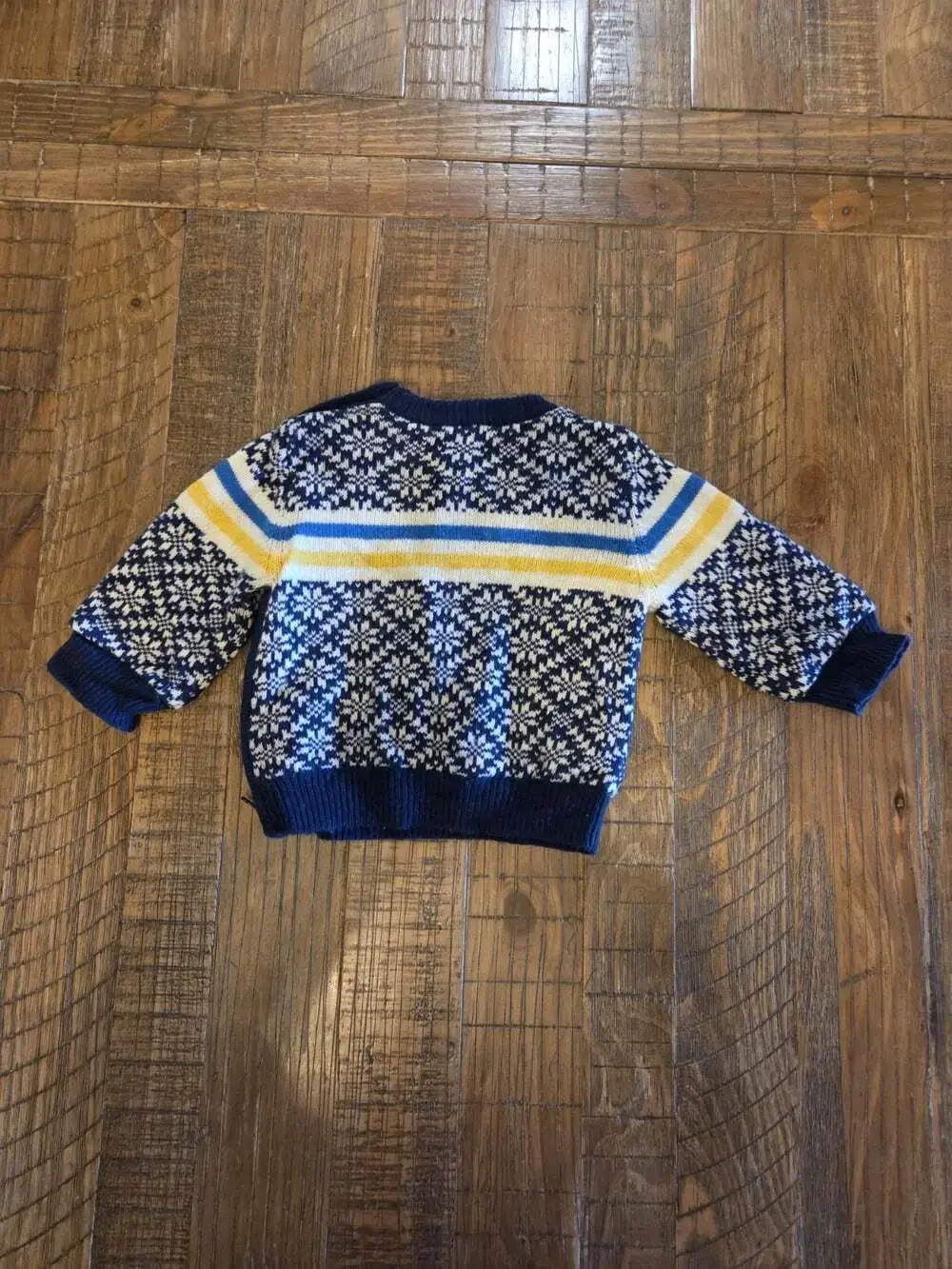 Vintage Baby Gap 6-12mo 100% Lambswool Lined 100%cotton Sweater